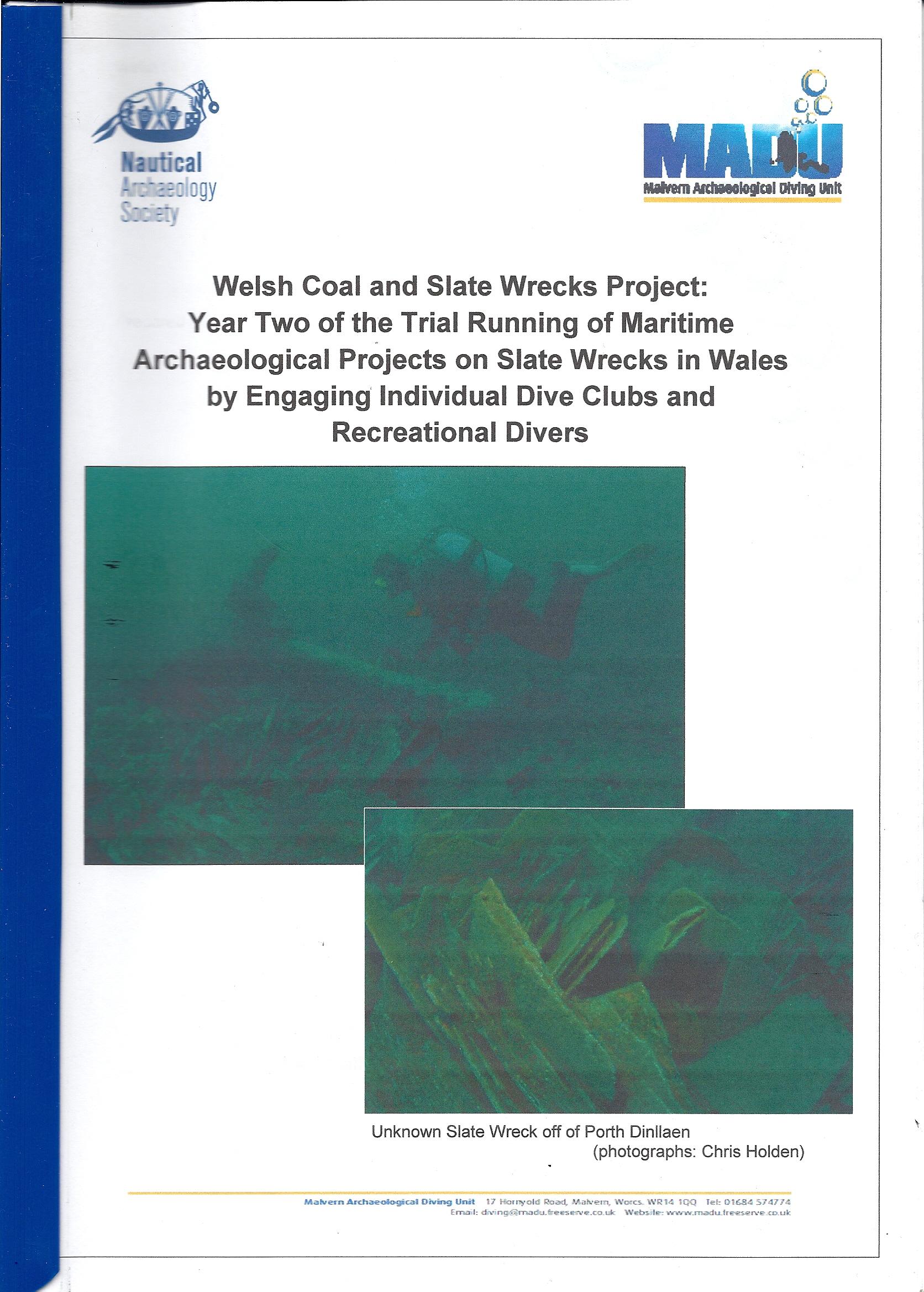 Repoprt - Coal & Slate Wreck Project - 2013